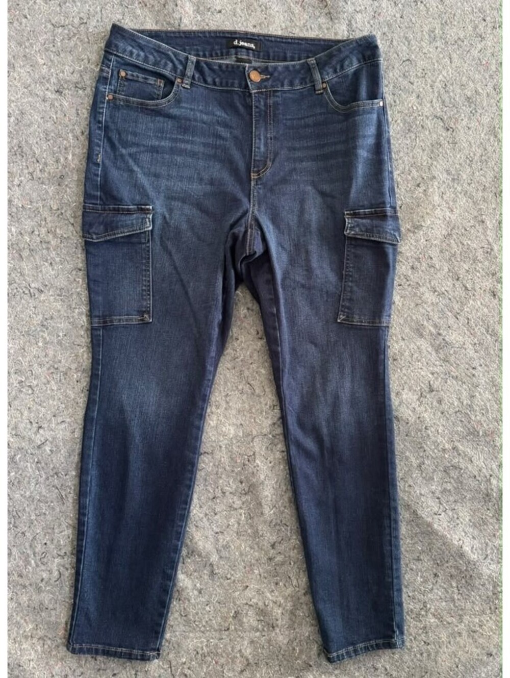 d.jeans Women's Plus Size Cargo Jeans - Size 14W